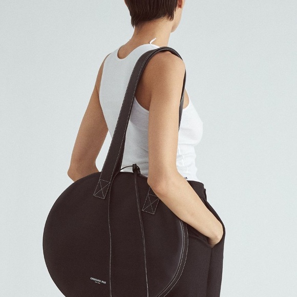 Orseund Iris Leather Circle Tote - Picture 6 of 7